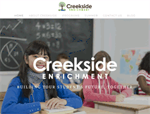 Tablet Screenshot of creekside-enrichment.com